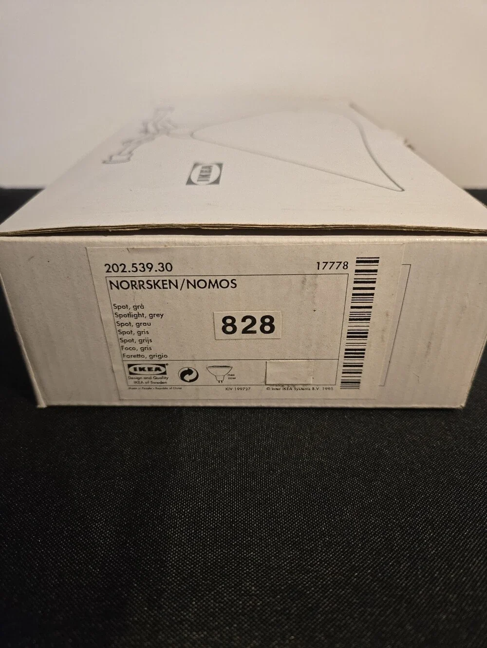 IKEA Vintage 1995 Norrsken/Nomos Carl Ojerstam Track Light 202.539.30